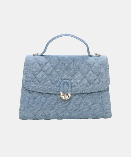 BASE（ベース）の「キルティング ショルダーバッグ（ショルダーバッグ・レディース・ライトグレー/ブラック/アイボリー/ホワイト系その他/ブルー系その他/ベージュ・FREE）」の6枚目の写真