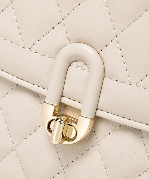 BASE（ベース）の「キルティング ショルダーバッグ（ショルダーバッグ・レディース・ライトグレー/ブラック/アイボリー/ホワイト系その他/ブルー系その他/ベージュ・FREE）」の14枚目の写真