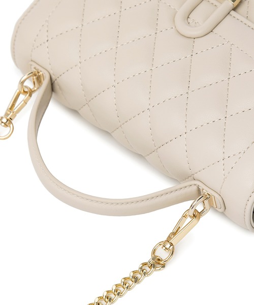 BASE（ベース）の「キルティング ショルダーバッグ（ショルダーバッグ・レディース・ライトグレー/ブラック/アイボリー/ホワイト系その他/ブルー系その他/ベージュ・FREE）」の12枚目の写真