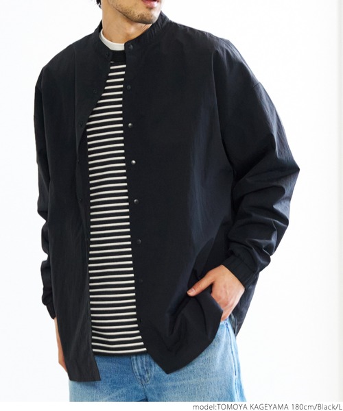 coca（coca）（コカ）の「メンズ ポンチボーダースウェットロンTee（スウェット・メンズ・ブラック/グリーン・M/L/XL）」の16枚目の写真