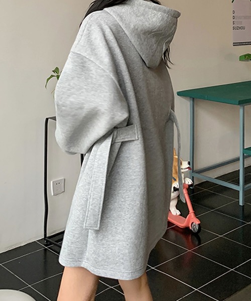 セール】裏起毛 スウェット ミニ丈ワンピース（ワンピース