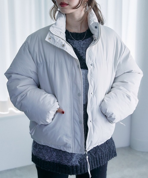 toucher du brise（トゥシェドブリーズ）の「【ショート丈が可愛い】キルティングジャケット（その他アウター・レディース・ブラック/ブラウン/オフホワイト・M）」の2枚目の写真