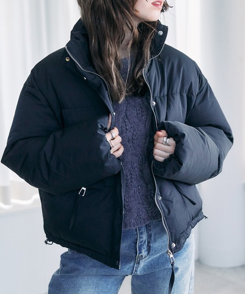 toucher du brise（トゥシェドブリーズ）の「【ショート丈が可愛い】キルティングジャケット（その他アウター・レディース・ブラック/ブラウン/オフホワイト・M）」の3枚目の写真