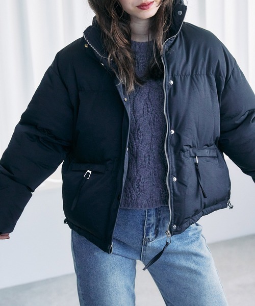 toucher du brise（トゥシェドブリーズ）の「【ショート丈が可愛い】キルティングジャケット（その他アウター・レディース・ブラック/ブラウン/オフホワイト・M）」の6枚目の写真