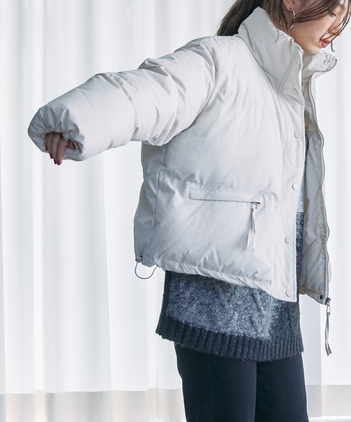 toucher du brise（トゥシェドブリーズ）の「【ショート丈が可愛い】キルティングジャケット（その他アウター・レディース・ブラック/ブラウン/オフホワイト・M）」の10枚目の写真