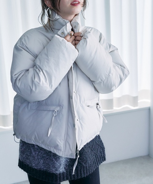 toucher du brise（トゥシェドブリーズ）の「【ショート丈が可愛い】キルティングジャケット（その他アウター・レディース・ブラック/ブラウン/オフホワイト・M）」の18枚目の写真