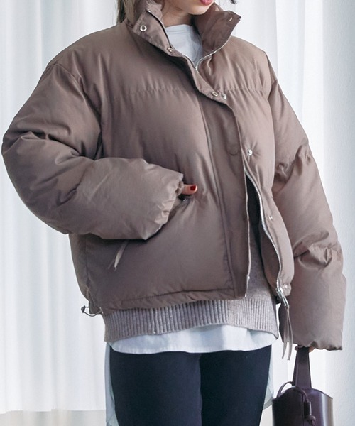 toucher du brise（トゥシェドブリーズ）の「【ショート丈が可愛い】キルティングジャケット（その他アウター・レディース・ブラック/ブラウン/オフホワイト・M）」の5枚目の写真