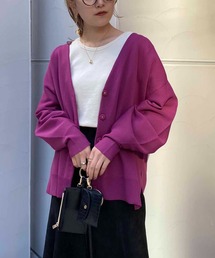 CAPRICIEUX LE'MAGE | 機能素材パフVカーディガン(カーディガン/ボレロ)