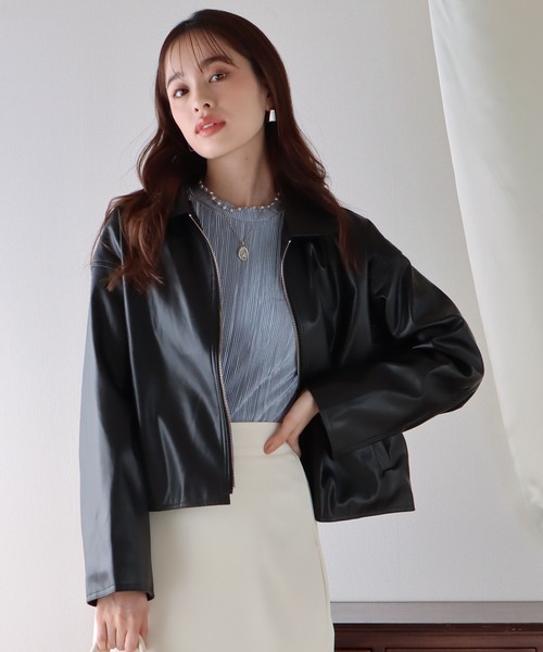 セール フェイクレザージャケット ブルゾン Blueeast ブルーイースト のファッション通販 Zozotown