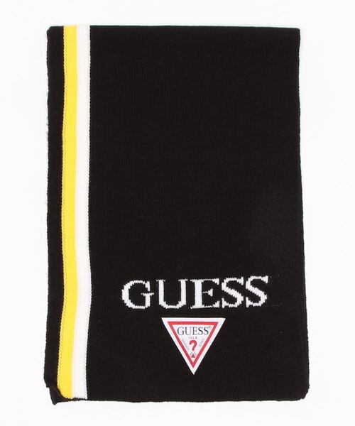 Guess（ゲス）の「【GUESS】　ゲス　マフラー（マフラー・レディース・ホワイト×レッド/ホワイト×ブルー/ブラック×ブルー/ホワイト×イエロー/ブラック×イエロー・FREE）」の3枚目の写真