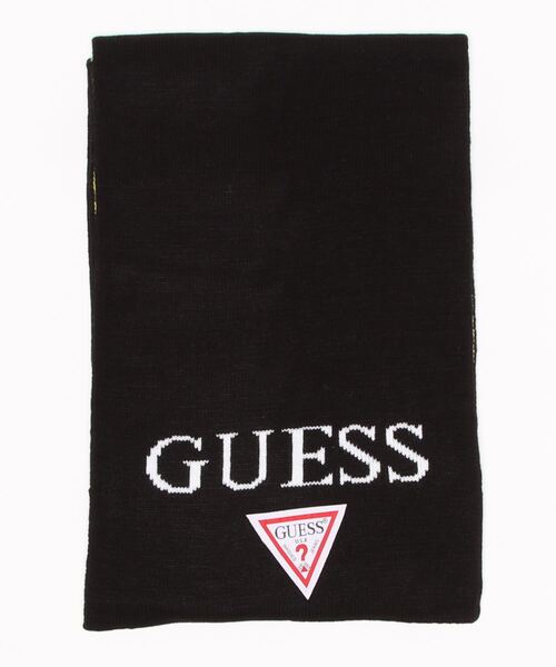 Guess（ゲス）の「【GUESS】　ゲス　マフラー（マフラー・レディース・ホワイト×レッド/ホワイト×ブルー/ブラック×ブルー/ホワイト×イエロー/ブラック×イエロー・FREE）」の5枚目の写真