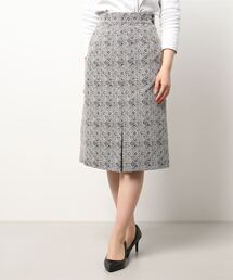 Te chichi | 幾何柄ジャカードタイトスカート(スカート)