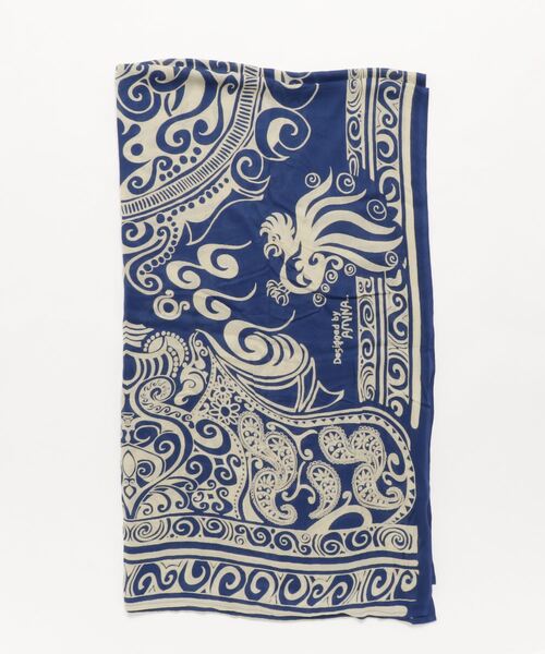 チャイハネ（チャイハネ）の「【チャイハネ】トライバルサローン 大判ストール（ストール/ショール・レディース・ホワイト/ブラック/オレンジ/カーキ/ベージュ/ピンク/レッド/イエロー/ブルー/グリーン/ネイビー/パープル/ブラウン/ライトブルー/オレンジ系その他・FREE）」の16枚目の写真