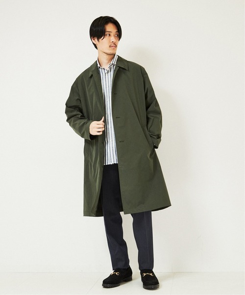 EDIFICE（エディフィス）の「コットン/リネン ストライプ カッタウェイシャツ（シャツ/ブラウス・メンズ・ブルー系その他/ブラウン・SMALL/LARGE/X-LARGE/MEDIUM）」の6枚目の写真