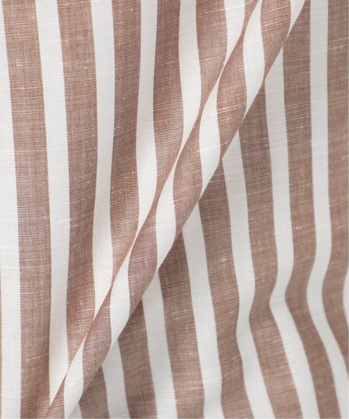 EDIFICE（エディフィス）の「コットン/リネン ストライプ カッタウェイシャツ（シャツ/ブラウス・メンズ・ブルー系その他/ブラウン・SMALL/LARGE/X-LARGE/MEDIUM）」の17枚目の写真