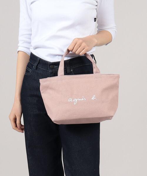 agnes b.(アニエスベー)の「WEB限定 ロゴトートバック GO03-02(トートバッグ・レディース・ピンク・FREE)」の5枚目の写真