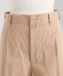 【人気定番品】LOEFF ロエフ　コットンツイル2タックパンツ LOEFF（ロエフ）の「＜LOEFF（ロエフ）＞ コットンツイル 2タック