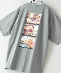 USAコットン ラインリブTシャツ ヘビーウェイト ルーズシルエット