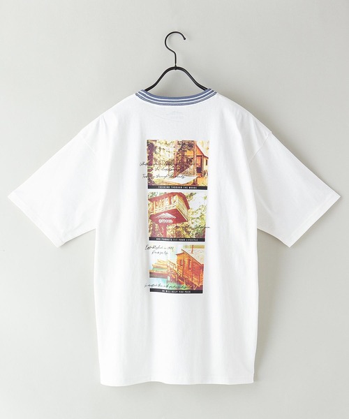 OUTDOOR PRODUCTS APPAREL（アウトドアプロダクツアパレル）の「USAコットン ラインリブTシャツ ヘビーウェイト ルーズシルエット（Tシャツ/カットソー・メンズ・ブラック系その他/カーキ/ブラウン/ブラック/ホワイト系その他/パープル/ネイビー/その他1/ホワイト・MEDIUM/LARGE/X-LARGE）」の13枚目の写真