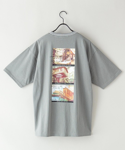 OUTDOOR PRODUCTS APPAREL（アウトドアプロダクツアパレル）の「USAコットン ラインリブTシャツ ヘビーウェイト ルーズシルエット（Tシャツ/カットソー・メンズ・ブラック系その他/カーキ/ブラウン/ブラック/ホワイト系その他/パープル/ネイビー/その他1/ホワイト・MEDIUM/LARGE/X-LARGE）」の18枚目の写真