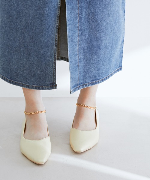 Juze(ジュゼ)の「アンクルチェーンストラップパンプス(パンプス・レディース・ブラック/ベージュ系その他4/その他1・L/LL/M/S)」の18枚目の写真