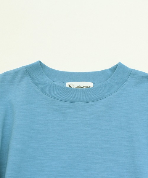 RNA-N(アールエヌエーエヌ)の「M1817 スラブプレーティングルーズプルオーバー(Tシャツ/カットソー・レディース・ブルー/グレイッシュベージュ/キナリ・MEDIUM)」の11枚目の写真