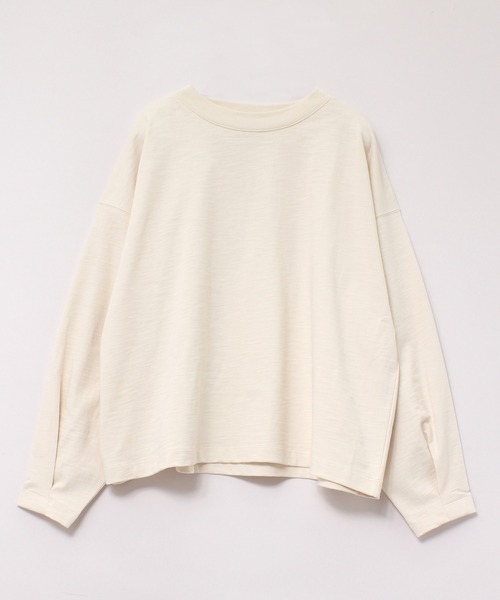 RNA-N(アールエヌエーエヌ)の「M1817 スラブプレーティングルーズプルオーバー(Tシャツ/カットソー・レディース・ブルー/グレイッシュベージュ/キナリ・MEDIUM)」の18枚目の写真