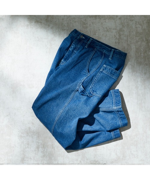 WEGO（ウィゴー）の「WEGO/デニムペインターパンツ（デニムパンツ・メンズ・インディゴブルー・MEDIUM/LARGE）」の2枚目の写真