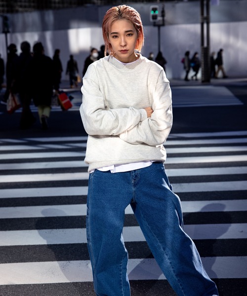 WEGO（ウィゴー）の「WEGO/デニムペインターパンツ（デニムパンツ・メンズ・インディゴブルー・MEDIUM/LARGE）」の7枚目の写真