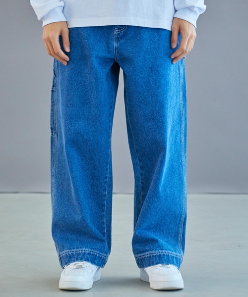 WEGO（ウィゴー）の「WEGO/デニムペインターパンツ（デニムパンツ・メンズ・インディゴブルー・MEDIUM/LARGE）」の10枚目の写真