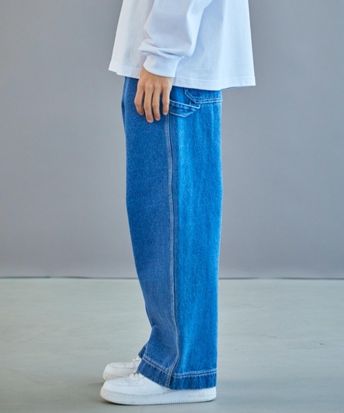 WEGO（ウィゴー）の「WEGO/デニムペインターパンツ（デニムパンツ・メンズ・インディゴブルー・MEDIUM/LARGE）」の12枚目の写真