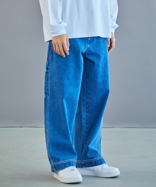 WEGO（ウィゴー）の「WEGO/デニムペインターパンツ（デニムパンツ・メンズ・インディゴブルー・MEDIUM/LARGE）」の15枚目の写真