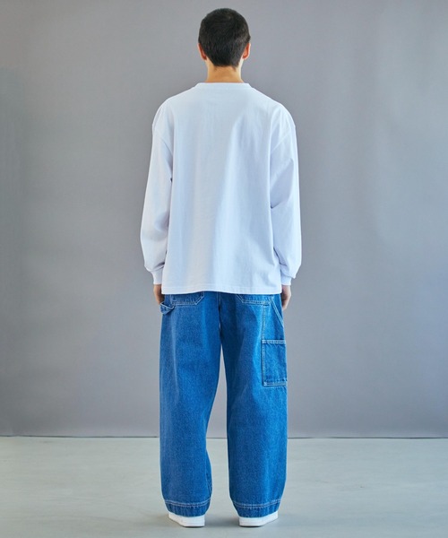 WEGO（ウィゴー）の「WEGO/デニムペインターパンツ（デニムパンツ・メンズ・インディゴブルー・MEDIUM/LARGE）」の19枚目の写真