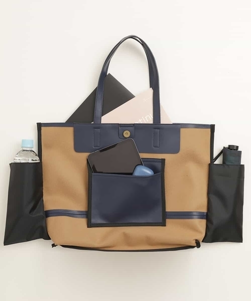a.v.v(アーヴェヴェ)の「ファンクショントートBAG(トートバッグ・メンズ・ライトグレー/ネイビー/ベージュ/ブラック/ブラウン・46)」の15枚目の写真
