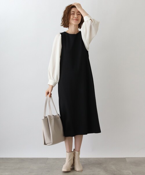 セール ウィングスリーブ袖ワッシャーワンピース ワンピース Grove グローブ のファッション通販 Zozotown