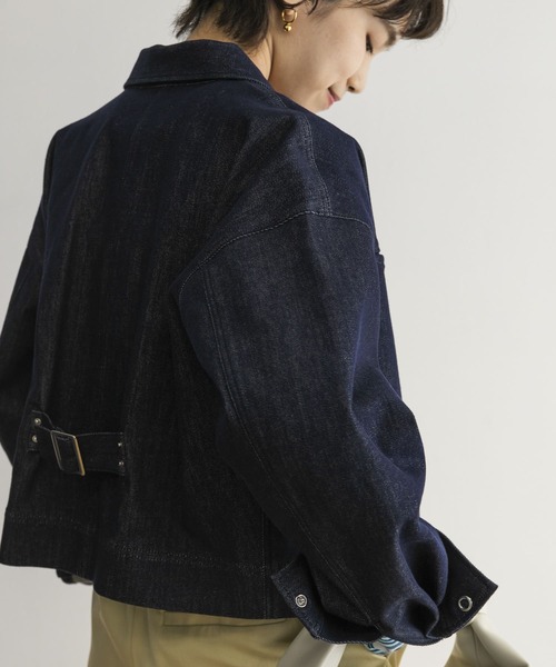 URBAN RESEARCH（アーバンリサーチ）の「クロップド丈デニムジャケット（デニムジャケット・レディース・ホワイト/ブルー系その他・FREE）」の18枚目の写真