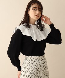 OPAQUE.CLIP | 異素材カラーデザインニット(ニット/セーター)