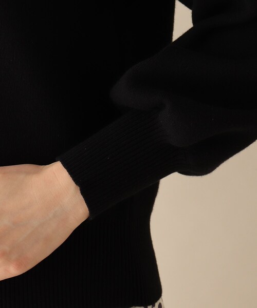 OPAQUE.CLIP（オペークドットクリップ）の「◆異素材カラーデザインニット（ニット/セーター・レディース・ブラック/グレー・38）」の8枚目の写真