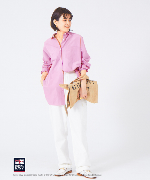 Rouge vif（ルージュヴィフ）の「【ROYAL NAVY】【XSサイズあり】別注カーゴパンツ（カーゴパンツ・レディース・カーキ/ホワイト・36/34）」の3枚目の写真