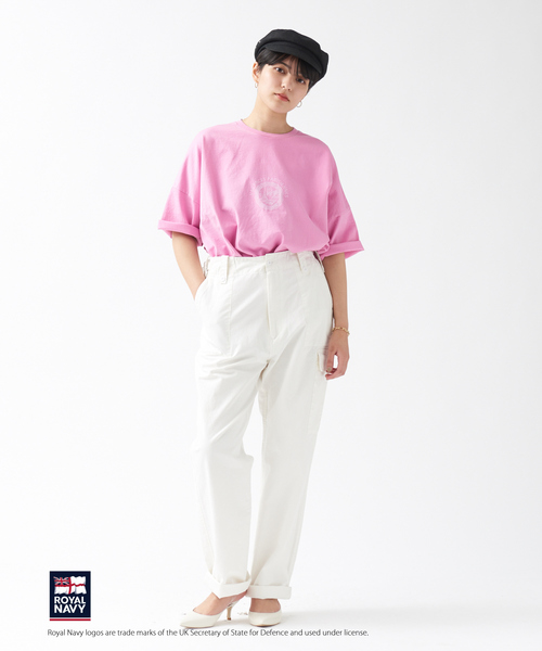 Rouge vif（ルージュヴィフ）の「【ROYAL NAVY】【XSサイズあり】別注カーゴパンツ（カーゴパンツ・レディース・カーキ/ホワイト・36/34）」の6枚目の写真