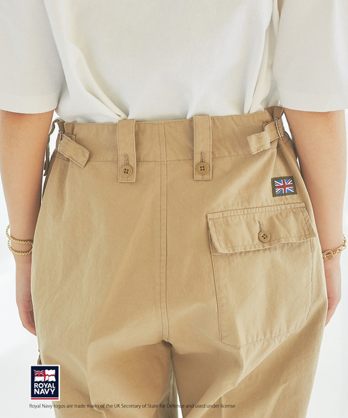 Rouge vif（ルージュヴィフ）の「【ROYAL NAVY】【XSサイズあり】別注カーゴパンツ（カーゴパンツ・レディース・カーキ/ホワイト・36/34）」の11枚目の写真