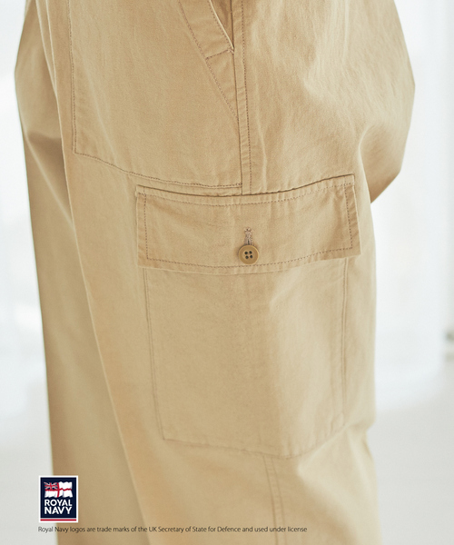 Rouge vif（ルージュヴィフ）の「【ROYAL NAVY】【XSサイズあり】別注カーゴパンツ（カーゴパンツ・レディース・カーキ/ホワイト・36/34）」の14枚目の写真