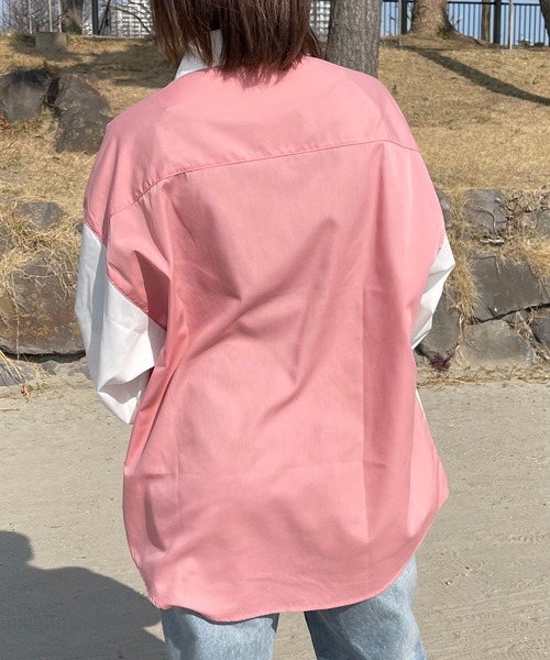 PairPair(ペアペア)の「ネクタイ風シャツ(ユニセックス)(シャツ/ブラウス・レディース・グリーン系その他/ブルー系その他/ピンク系その他・フリー)」の21枚目の写真