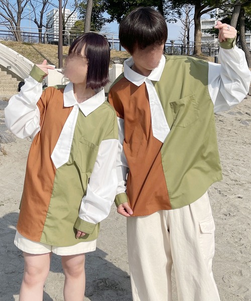 PairPair(ペアペア)の「ネクタイ風シャツ(ユニセックス)(シャツ/ブラウス・レディース・グリーン系その他/ブルー系その他/ピンク系その他・フリー)」の8枚目の写真