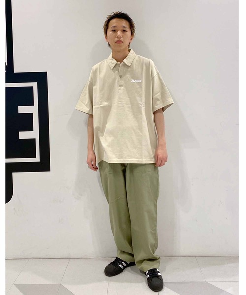 XLARGE（エクストララージ）の「STANDARD LOGO BIG POLO SHIRT（Tシャツ/カットソー・メンズ・ネイビー/ブラック/ベージュ/グリーン・M/L/S/XL）」の18枚目の写真