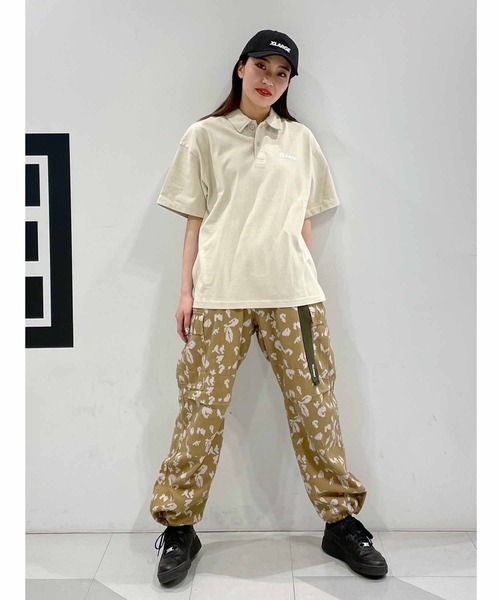 XLARGE（エクストララージ）の「STANDARD LOGO BIG POLO SHIRT（Tシャツ/カットソー・メンズ・ネイビー/ブラック/ベージュ/グリーン・M/L/S/XL）」の19枚目の写真