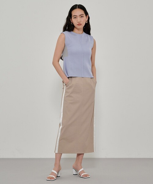 CITY TOKYO（シティトウキョウ）の「フレアノースリーブサマーニット（ニット/セーター・レディース・ホワイト/ライトブルー/ブラック/ライトグリーン・FREE）」の11枚目の写真