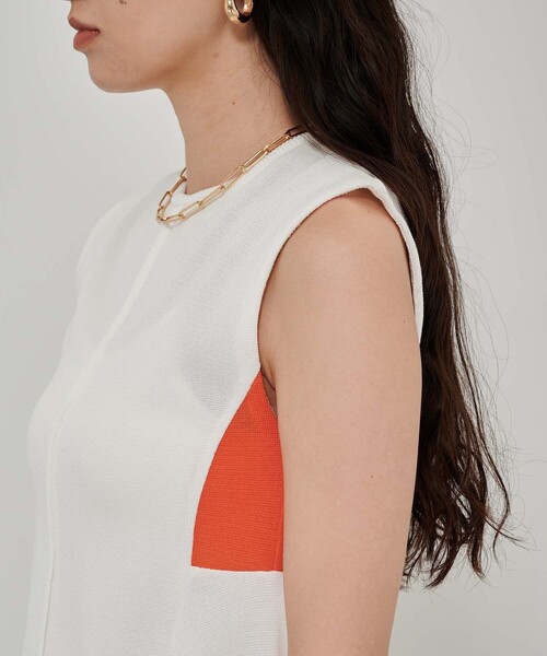 CITY TOKYO（シティトウキョウ）の「フレアノースリーブサマーニット（ニット/セーター・レディース・ホワイト/ライトブルー/ブラック/ライトグリーン・FREE）」の19枚目の写真