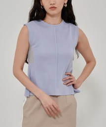 フレアノースリーブサマーニット