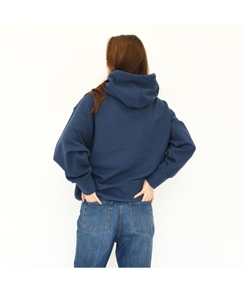 VIBGYOR Women（ヴィブジョー　ウィメン）の「ヘビーウエイト裏毛BIGシルエットパーカー(QTC)（パーカー・レディース・ダークベージュ/チャコールグレー/ダークネイビー/杢グレー/ブラック・LARGE/MEDIUM/X-LARGE）」の9枚目の写真